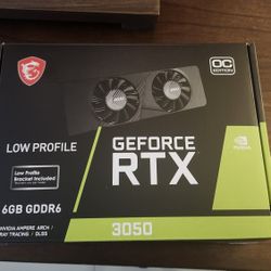 Rtx 3050 6gb. Low Profile Fits Very Small Pc