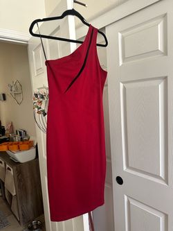 Guess Dress-Maroon with mesh insert