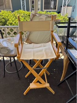 Natural Wood, Foldable Directors Chairs
