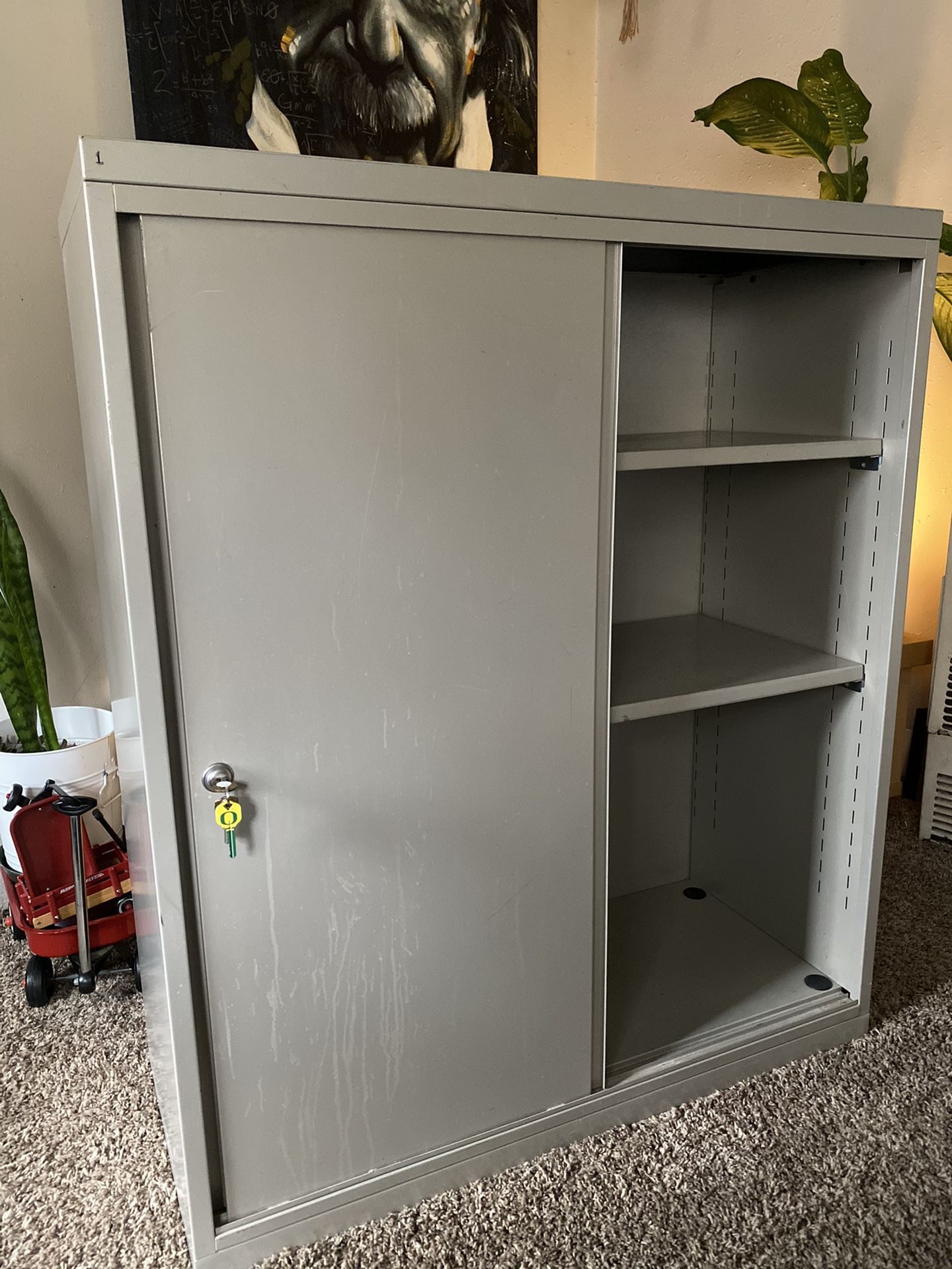 Metal Storage Cabinet With Shelves