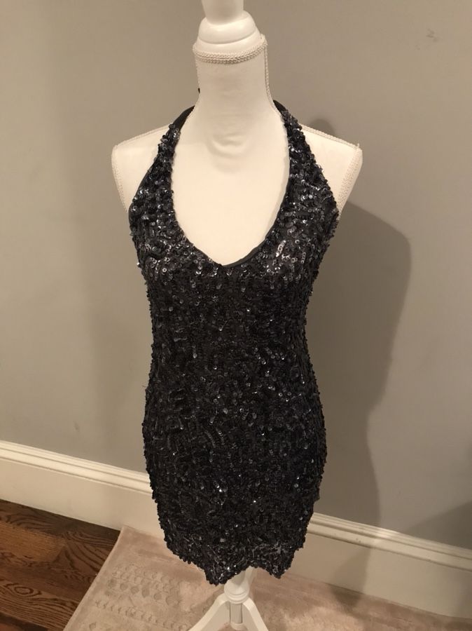 Designer Sequined Cocktails Dress (small)