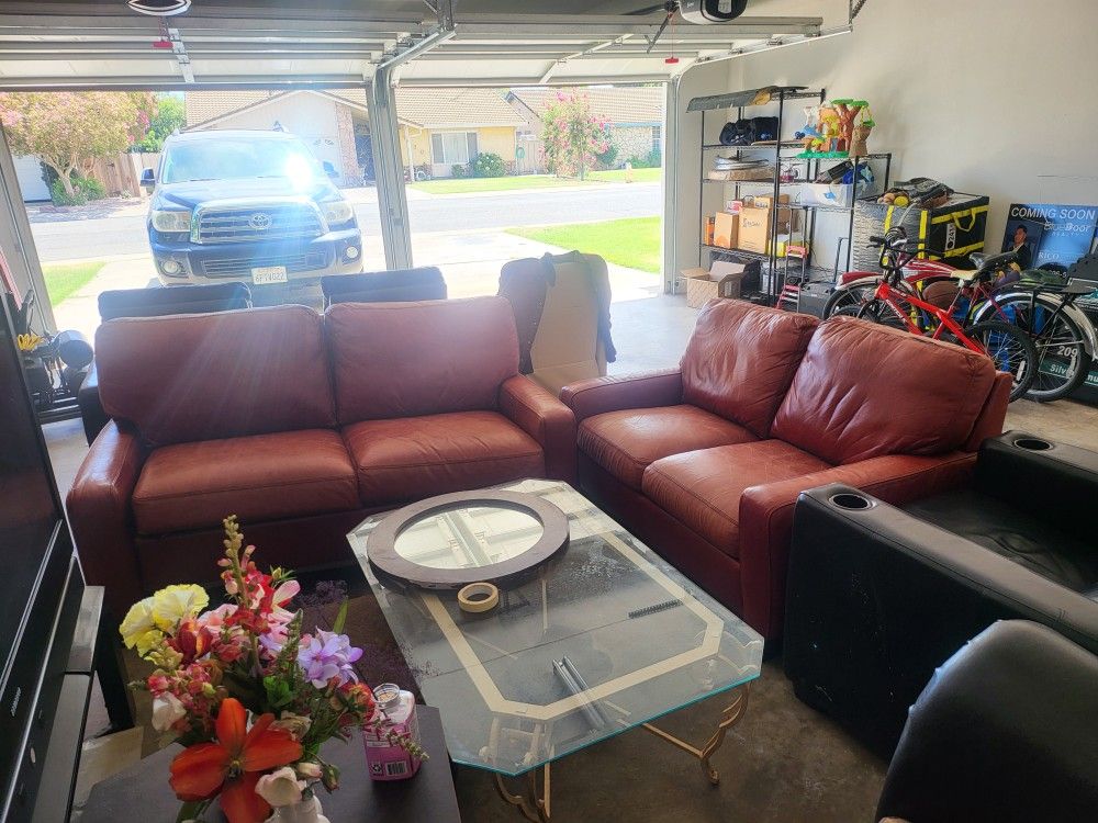 Leather Couches With Bed