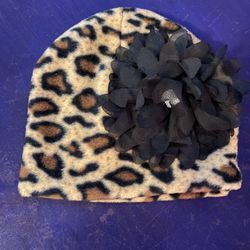 Toddler Leopard Print Beanie 