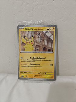Pikachu at the Museum Jumbo Oversized Promo Pokemon card