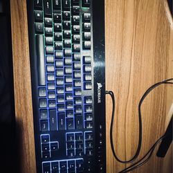 Corsair 100% wired gaming keyboard