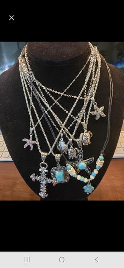 Silver Beach ⛱️ Necklaces Adjustable 