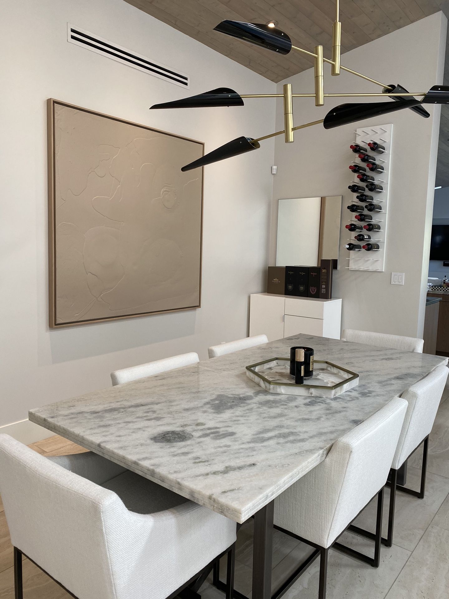 5’x5’ Neutral Abstract Textured Art
