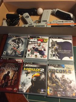 PlayStation 3 Move Sharp Shooter Genuine PS3 Move Gun w/ USED Socom 4 Game plus Eye USB Cam