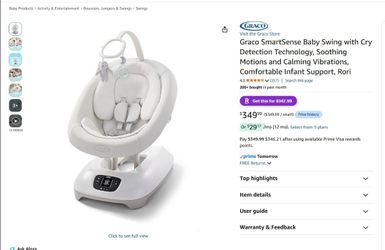 Graco SmartSense Baby Swing