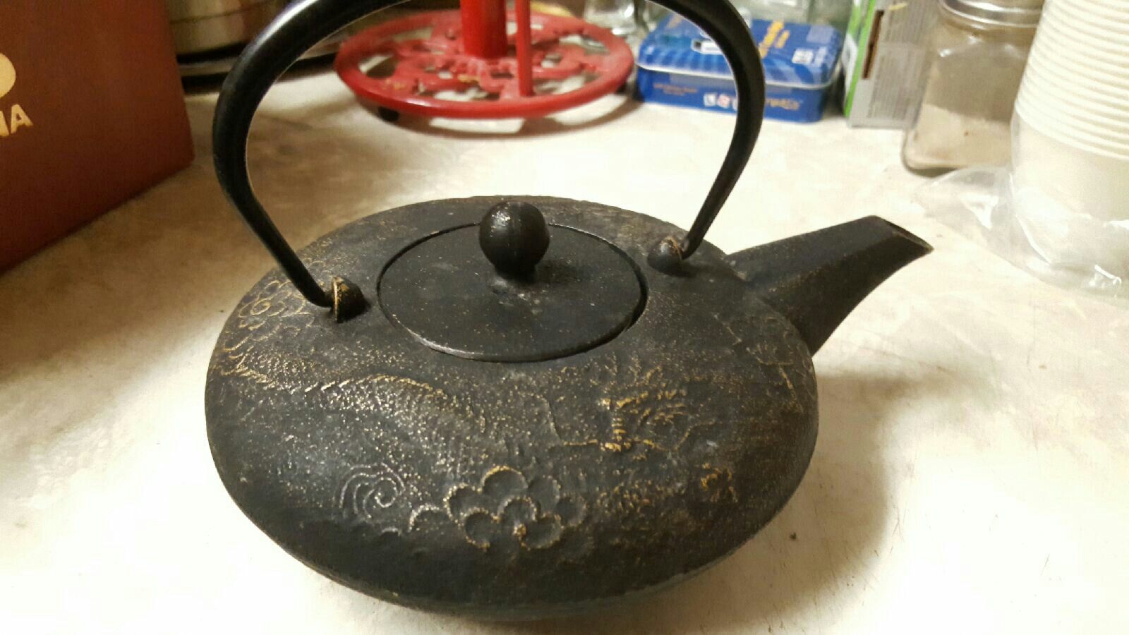 Teavana Golden Dragon Cast Iron Teapot
