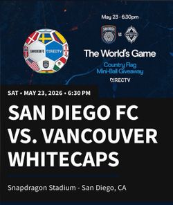 San Diego FC tickets - Saturday May 23
