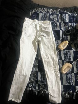 White Purple Jeans