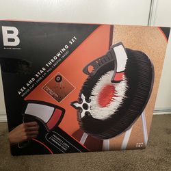 Toy Axe And Throwing Stars Kit