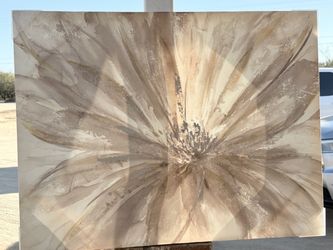 Large Abstract Floral Wall Art Canvas