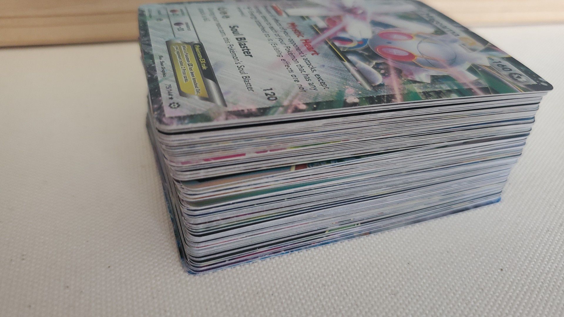 83 EX and GX Shiny Pokemon cards Display only!