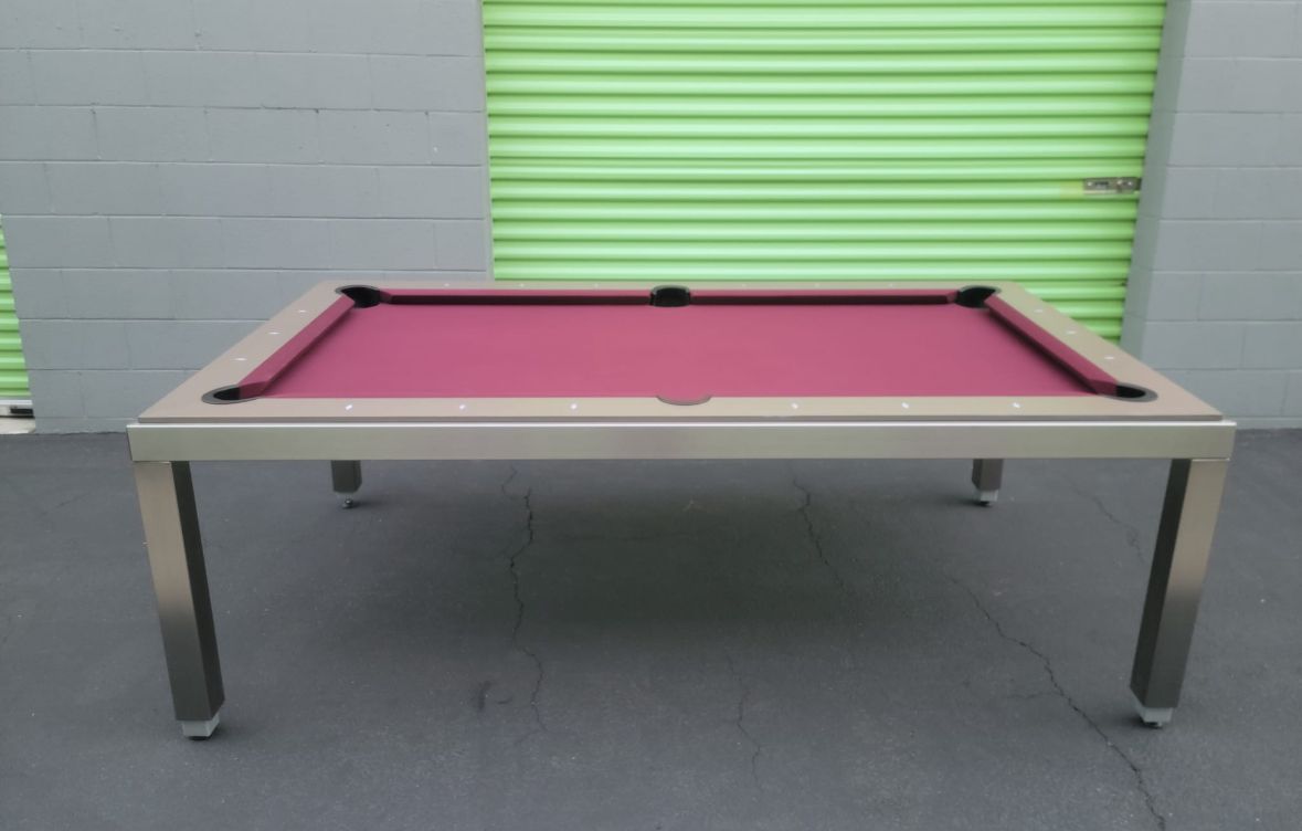 Pool table 7ft with dining top (free delivery, setup, and new felt color of your choice)