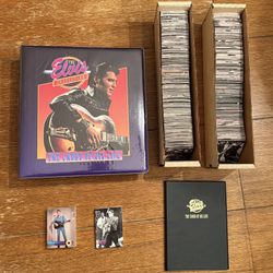 ELVIS PRESLEY CARDS OF HIS LIFE PARTIAL SET 440/660 + 75 CHASE + BINDER! 1992 