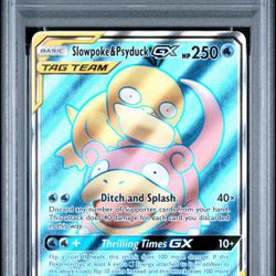 Spowpoke & Psyduck Gx - PSA 9