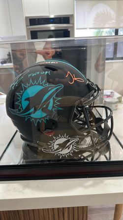 Waddle, Tyreek, Tua Signed Full Sized Helmet