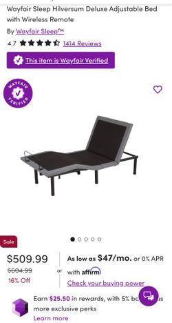 Wayfair REMOTE ADJUSTABLE BED