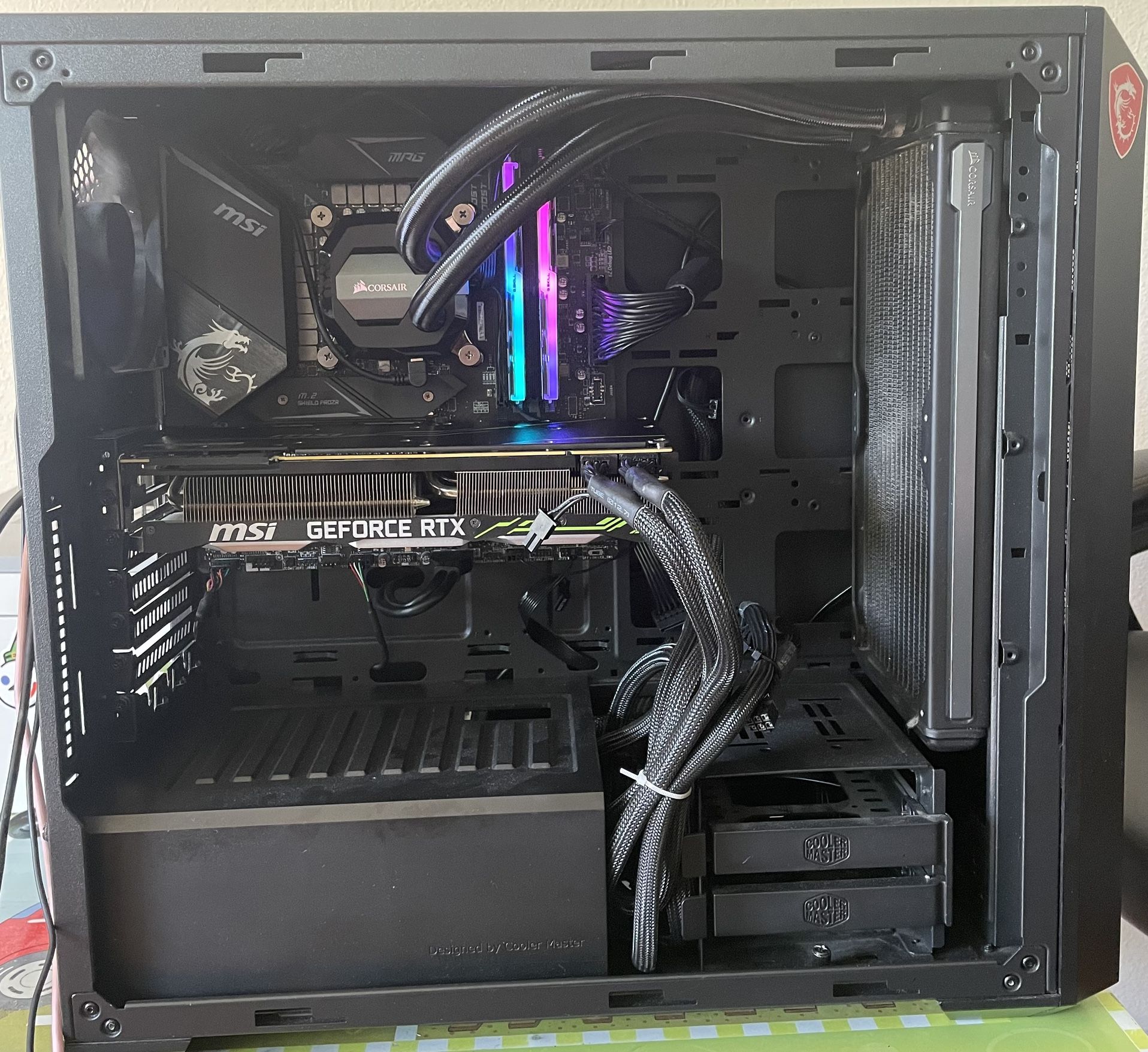 Gaming PC, i5-11400F CPU, MSI RTX 2080 OC 8GB GPU, 16GB DDR4 3200MHz RAM, 1TB M.2 SSD NVME, win11