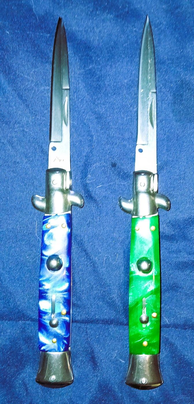 Italian "Made" Pearl Handle "Switchblades!!(Qty: 2)