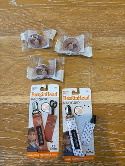 Baby Pacifiers and BooginHead PaciGrip Clips Bundle