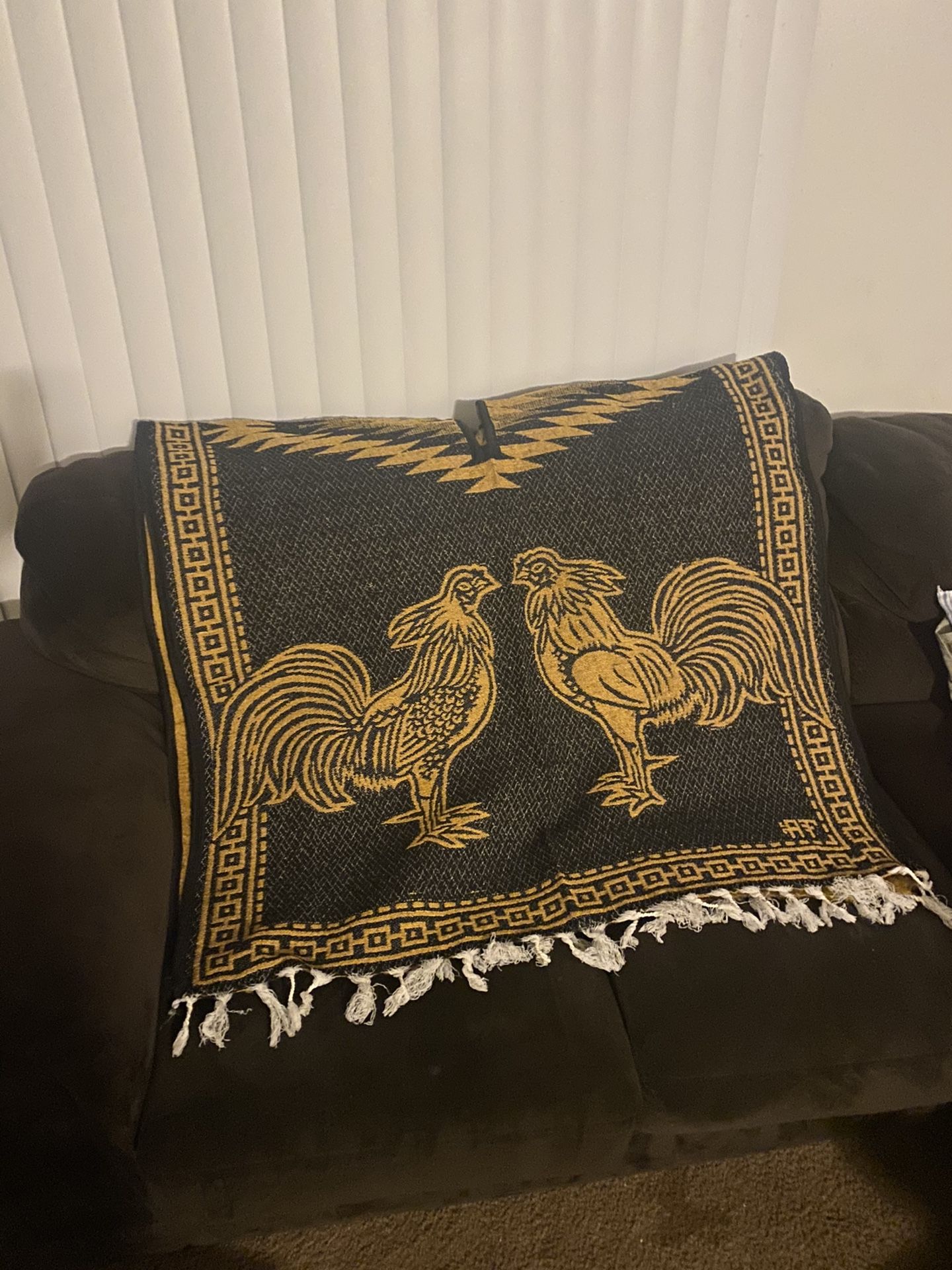 Authentic Poncho from Mexico And Ecuador .