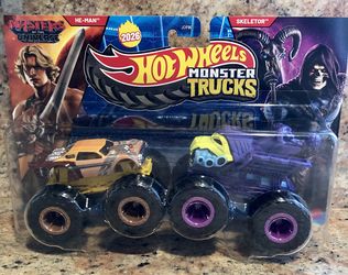 Hot wheels Monster Trucks HEMAN vs SKELETOR MOTU Series 2-Pack 2026