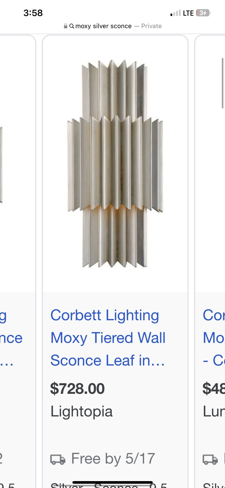 Very Expensive Designer Wall Sconce Must Take All