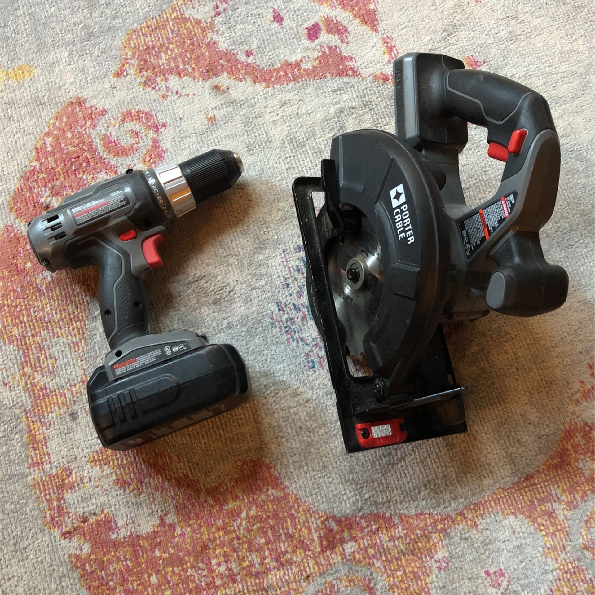 18 Volts Porter Cable Drill And Saw