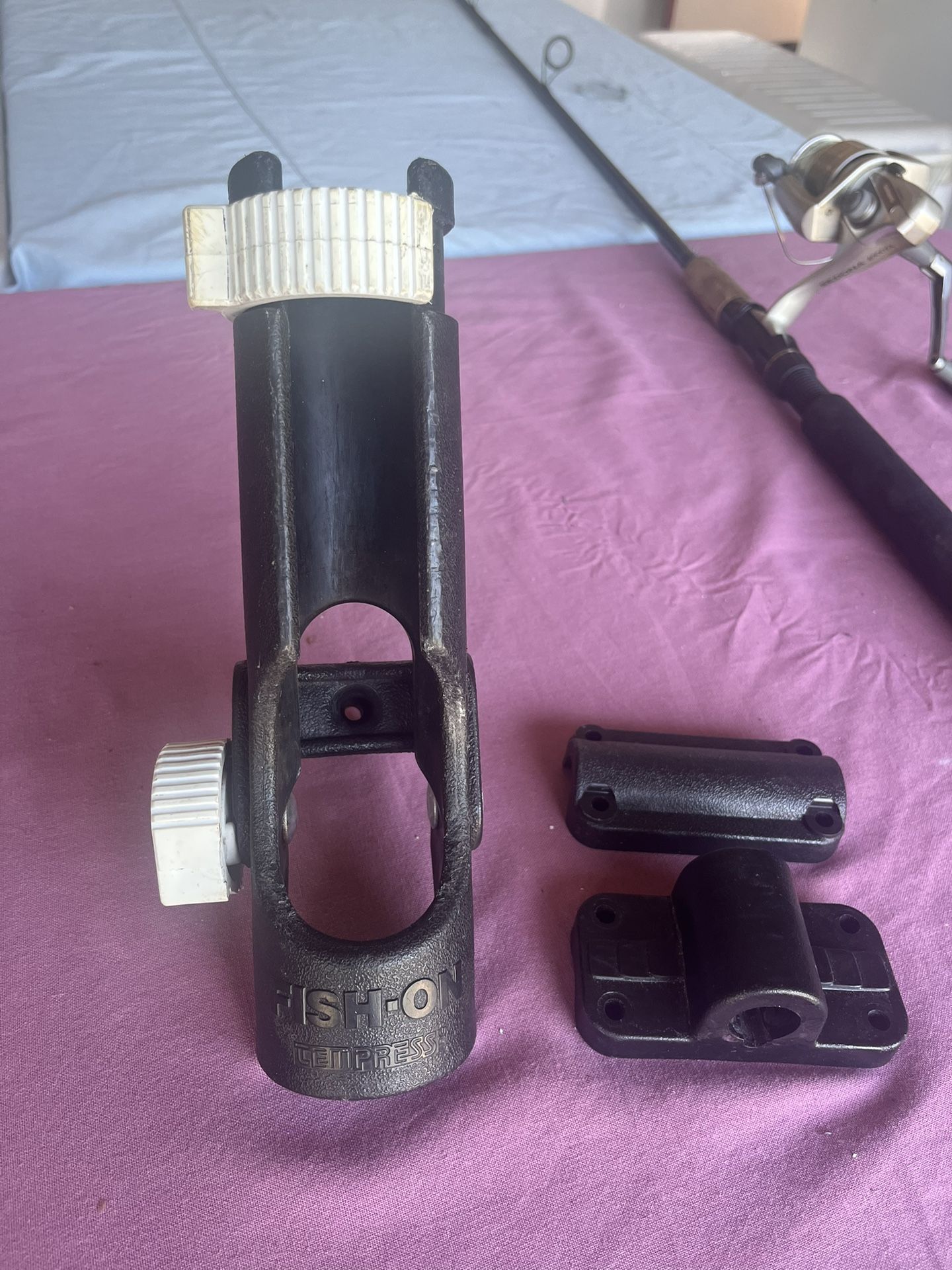 Fishing Pole With Mount Bracket