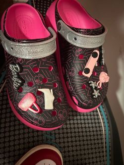 Barbie x Crocs Crush Clogs.