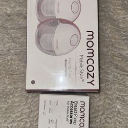 Momcozy mobile style M6 warable 2-pack pumps with free extra milk container and flange set