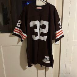 Jim Brown, Cleveland Browns Jersey, Mitchell And Ness