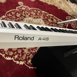 Roland A-49 White MIDI Controller w/ box