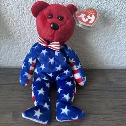 Ty Beanie Babies Liberty Red Face W/ Tags - Pre Owned