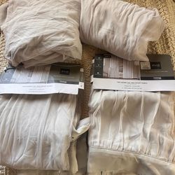 New Cloud Grey Room Darkening Curtain Panels