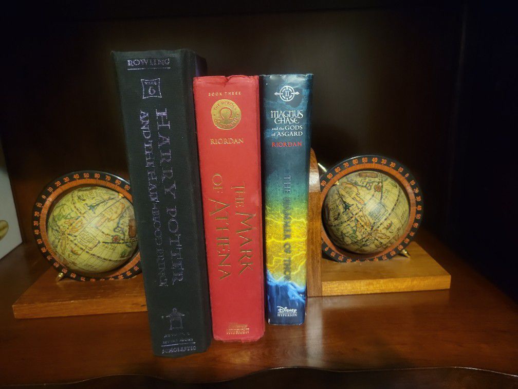 Pair of Vintage Globe Bookends