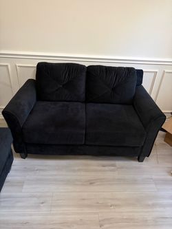 Black sofa