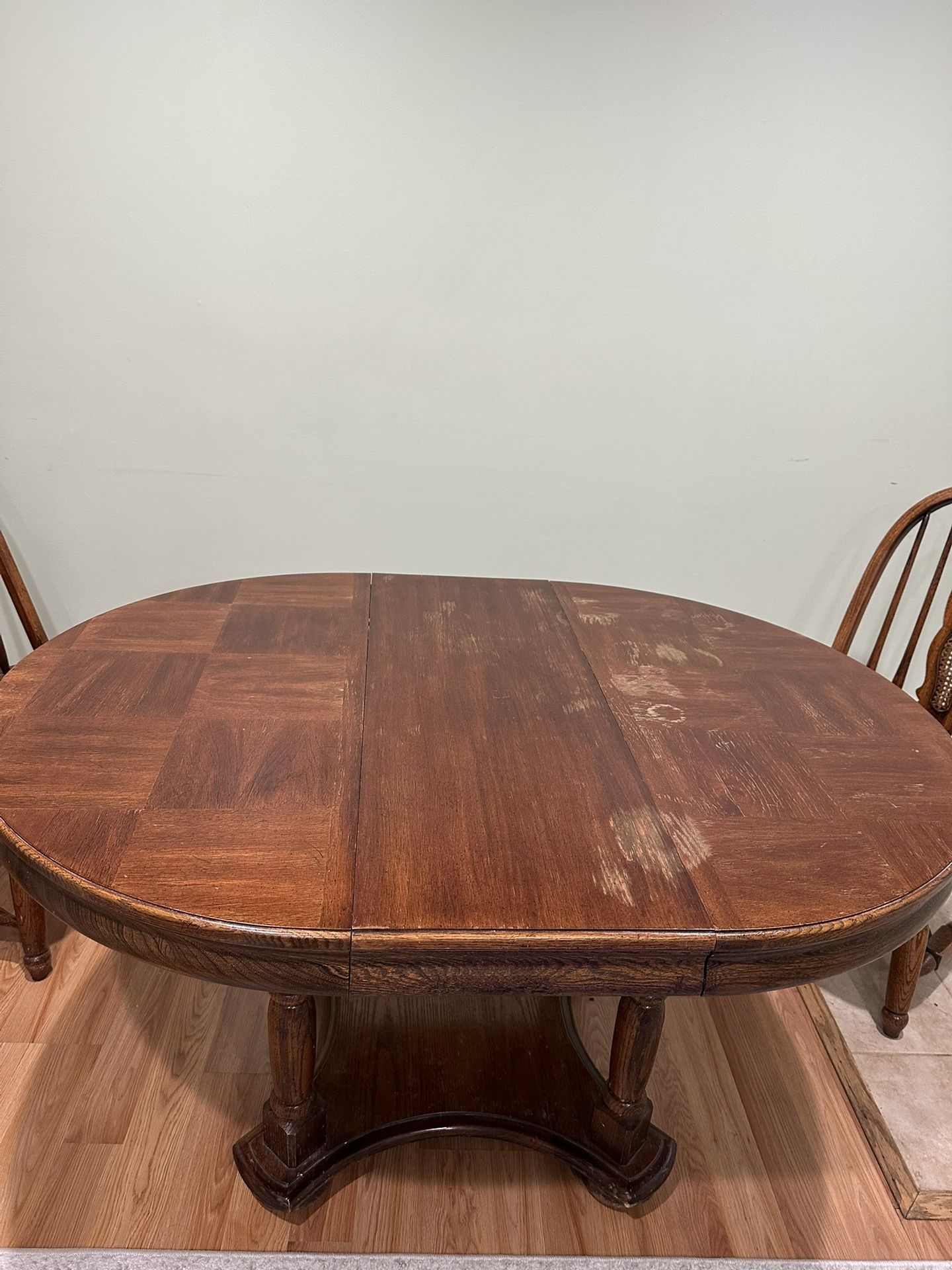 Wooden Dining Table With 6 Chairs