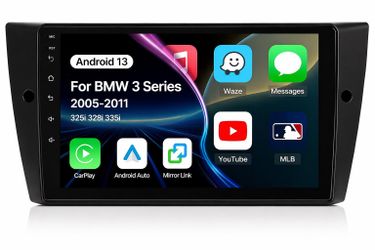 BMW 3 Series 2005-2011 CarPlay Android Auto Radio 9” | 4GB+64GB GPS Bluetooth Camera