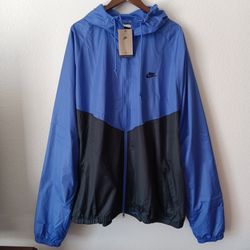 Size 3XLTT Nike Men's Windrunner Lined Storm-Fit Jacket Sapphire Black
