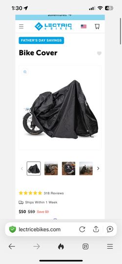 Lectric Bike Cover