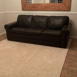 Brown Leather Couch
