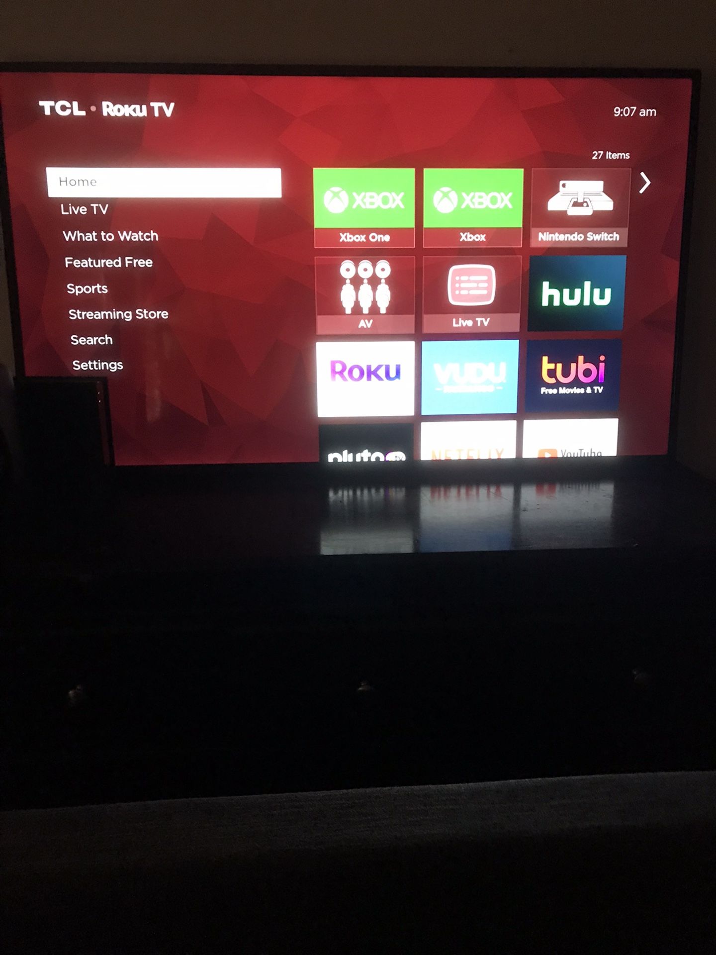 TCL 4k HDR Tv 