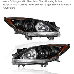 2010-2013 Mazda 3 headlights - New Unused Open Box