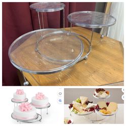 Wilton Cakes 'N More 3-Tier Cake Stand, Chrome