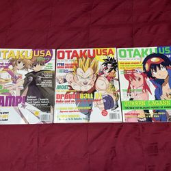 Otaku USA Anime Magazine Lot - 2009 Dragon Ball GT - Gurren Lagann W/Posters