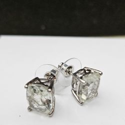 Prasiolite Stud Earrings 